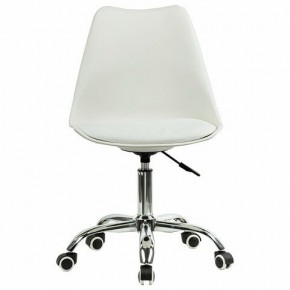 Кресло стул BRABIX "Eames MG-310 CH", хром, пластик белый, экокожа белая, 532923 в Талице - talica.mebel24.online | фото 1