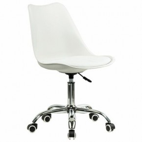 Кресло стул BRABIX "Eames MG-310 CH", хром, пластик белый, экокожа белая, 532923 в Талице - talica.mebel24.online | фото 2