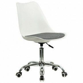 Кресло стул BRABIX "Eames MG-310 CH", хром, пластик белый, ткань серая, 532924 в Талице - talica.mebel24.online | фото 2