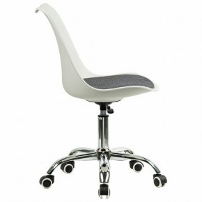 Кресло стул BRABIX "Eames MG-310 CH", хром, пластик белый, ткань серая, 532924 в Талице - talica.mebel24.online | фото 3