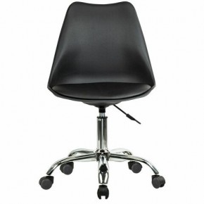 Кресло стул BRABIX "Eames MG-310 CH", хром, пластик черный, экокожа черная, 532925 в Талице - talica.mebel24.online | фото 1