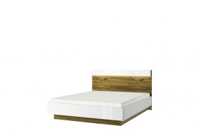 Кровать 160 с подъемником, TORINO, цвет белый/Дуб наварра в Талице - talica.mebel24.online | фото