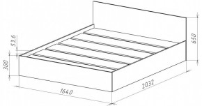 НИЦЦА-14 Кровать 1600 с настилом ЛДСП (НЦ.14) в Талице - talica.mebel24.online | фото 3