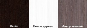 Кровать-чердак Пионер 1 (800*1900) Белое дерево, Анкор темный, Венге в Талице - talica.mebel24.online | фото 3