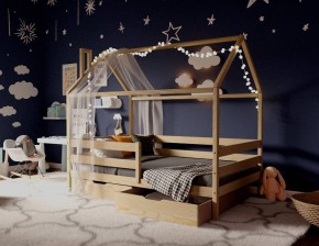 Кровать-домик 80*160 без покраски в Талице - talica.mebel24.online | фото