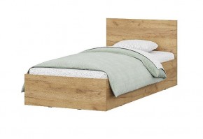 Кровать одинарная 0.9 МСП-1 + основание Лайт (Дуб золотой) в Талице - talica.mebel24.online | фото
