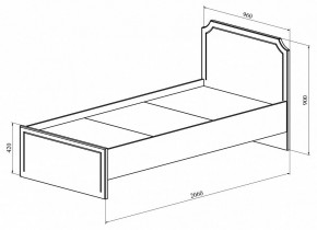 Кровать односпальная ДримСтар ДС-50 в Талице - talica.mebel24.online | фото 3