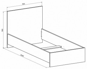 Кровать односпальная Виктория ВИ-23 в Талице - talica.mebel24.online | фото 2