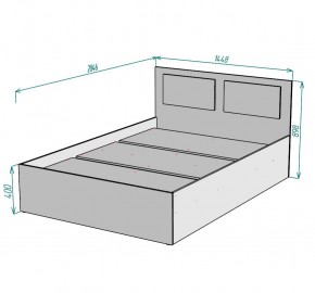 Кровать Ольга L50 (1400) в Талице - talica.mebel24.online | фото 2