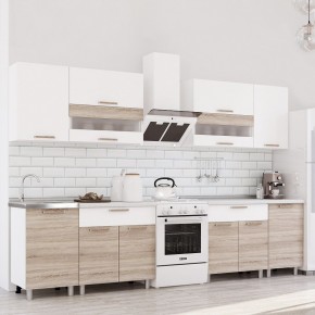 Кухня Айсбери 2.4 м (Белый/Дуб Сонома) в Талице - talica.mebel24.online | фото