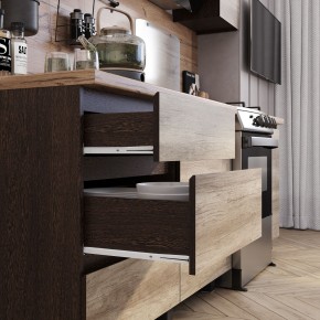 Кухня Энигма 1.6 м (венге/дуб каньон) в Талице - talica.mebel24.online | фото 2