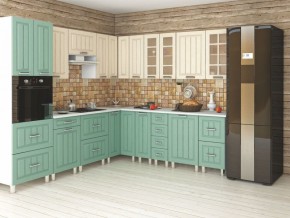 Кухня модульная Луксор бирюза-кремовый в Талице - talica.mebel24.online | фото 2