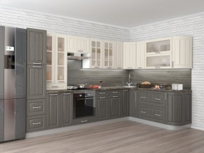 Кухня модульная Луксор серый-белый в Талице - talica.mebel24.online | фото 2