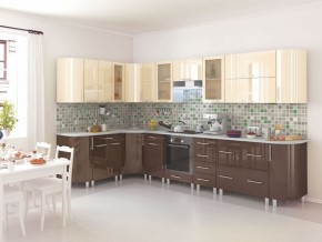 Кухня Танго модульная шоколад-ваниль в Талице - talica.mebel24.online | фото 1
