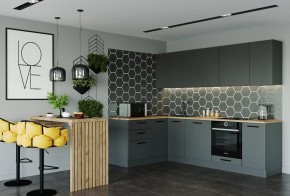 Кухня угловая Антрацит 2600х1600 (Стол. 38мм) в Талице - talica.mebel24.online | фото 1