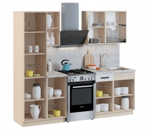 Кухонный гарнитур Алиса Loft линейная (Дуб Сонома/Сосна белая Loft) 1750 в Талице - talica.mebel24.online | фото 2