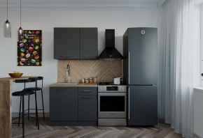 Кухонный гарнитур Антрацит 1000 (Стол. 38мм) в Талице - talica.mebel24.online | фото