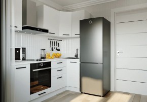 Кухонный гарнитур Белый Глянец 2200*1000 (Стол. 38мм) в Талице - talica.mebel24.online | фото 1