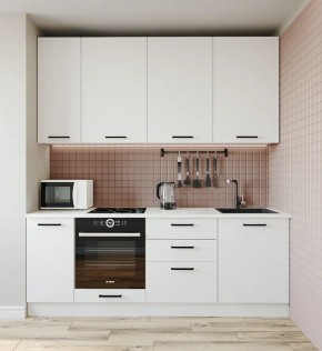 Кухонный гарнитур Белый Глянец 2200 h950 (Стол. 26мм) в Талице - talica.mebel24.online | фото 1