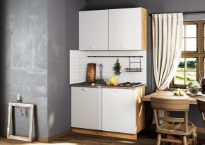 Кухонный гарнитур Дана 1.2 м (дуб крафт золотой/белый) в Талице - talica.mebel24.online | фото