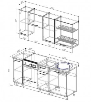 Кухонный гарнитур Демо 1800 (Стол. 26мм) в Талице - talica.mebel24.online | фото 2