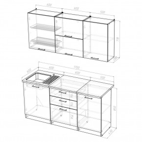 Кухонный гарнитур Лира Экстра 1700 в Талице - talica.mebel24.online | фото 4