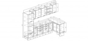 Кухонный гарнитур Меренга 3200*1400 (Стол. 38 мм) в Талице - talica.mebel24.online | фото 2