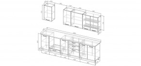 Кухонный гарнитур Санторини 2800 (Стол. 38мм) в Талице - talica.mebel24.online | фото 2