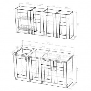 Кухонный гарнитур Симона демо 1700 (Венга/Дуб Сонома) в Талице - talica.mebel24.online | фото 2