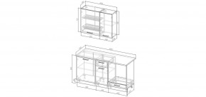 Кухонный гарнитур Смоки 1600 (Стол. 26мм) в Талице - talica.mebel24.online | фото 2