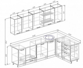 Кухонный гарнитур угловой Бланка 2600х1600 (Стол. 38мм) в Талице - talica.mebel24.online | фото 2