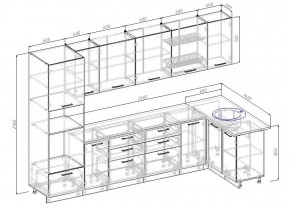 Кухонный гарнитур угловой Дели 3200*1400 (Стол. 38мм) в Талице - talica.mebel24.online | фото 2