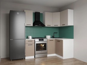 Кухонный гарнитур угловой Каппучино 2000*1200 (Стол. 26мм) в Талице - talica.mebel24.online | фото