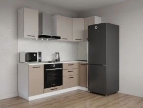 Кухонный гарнитур угловой Каппучино 2200*1000 (Стол. 26мм) в Талице - talica.mebel24.online | фото