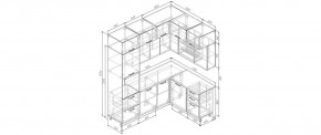 Кухонный гарнитур угловой Капри 2200*1700 (Стол. 38мм) в Талице - talica.mebel24.online | фото 2
