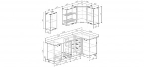 Кухонный гарнитур угловой Смоки 2200*1000 (Стол. 38 мм) в Талице - talica.mebel24.online | фото 2