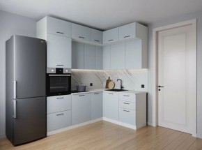 Кухонный гарнитур угловой Смоки 2200*1700 (Стол. 38мм) в Талице - talica.mebel24.online | фото