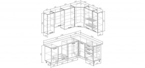 Кухонный гарнитур Умбра 2200*1600 h950 (Стол. 38мм) в Талице - talica.mebel24.online | фото 2