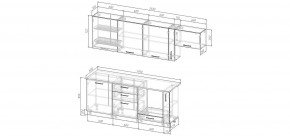 Кухонный гарнитур Виола 2550 (Стол. 38мм) в Талице - talica.mebel24.online | фото 2