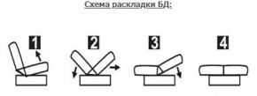 ЛАУРА ЛЮКС Диван Лаура Люкс БД+2подушки в Талице - talica.mebel24.online | фото 7