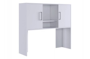 ЛАЙТ 2 Надстройка стола компьютерного (1200) белый в Талице - talica.mebel24.online | фото