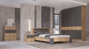 ЛЕНОРА Спальный гарнитур (модульный) графит в Талице - talica.mebel24.online | фото