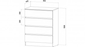 ЛЕНОРА Спальный гарнитур (модульный) графит в Талице - talica.mebel24.online | фото 3