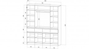 ЛЕНОРА Спальный гарнитур (модульный) графит в Талице - talica.mebel24.online | фото 9