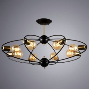 Люстра на штанге Arte Lamp Glasgow A1963PL-8BK в Талице - talica.mebel24.online | фото 2