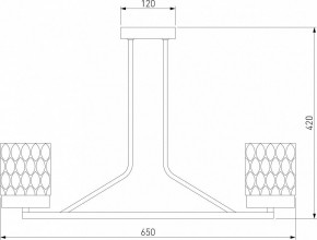 Люстра на штанге Eurosvet Calle 60127/6 латунь в Талице - talica.mebel24.online | фото 4
