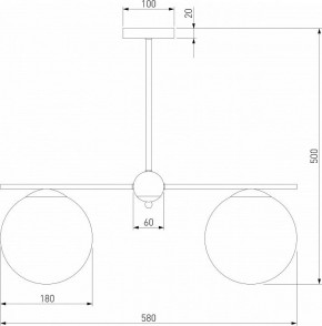 Люстра на штанге Eurosvet Marbella 60147/3 латунь в Талице - talica.mebel24.online | фото 4