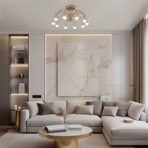 Люстра на штанге Eurosvet Ragno 90031/10 LED золото в Талице - talica.mebel24.online | фото 4