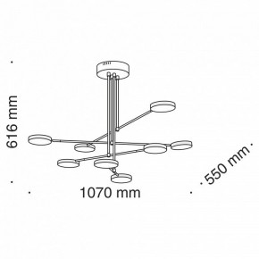 Люстра на штанге Maytoni Fad MOD070PL-L48B3K в Талице - talica.mebel24.online | фото 8