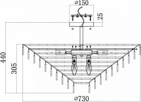 Люстра на штанге Maytoni Mazzo MOD130CL-14G в Талице - talica.mebel24.online | фото 4